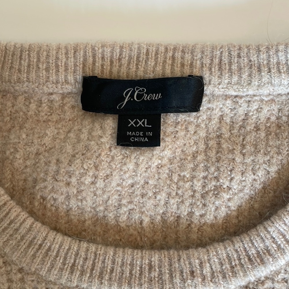 J crew beige sweater